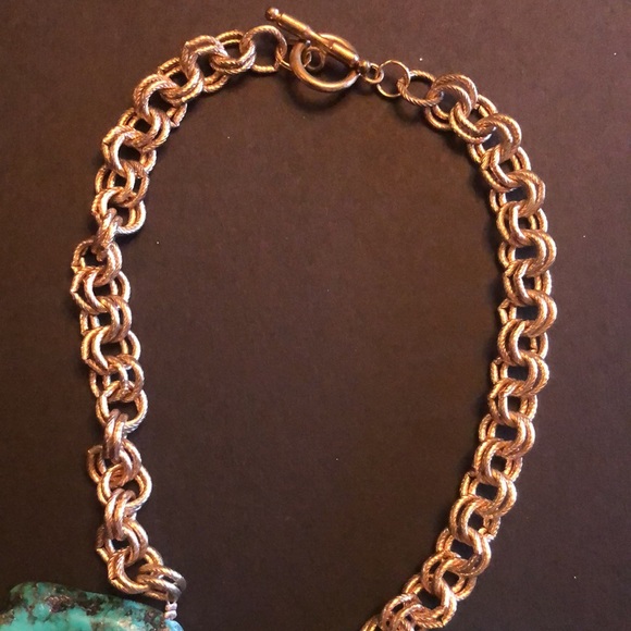 Turquoise chunky necklace - Picture 3 of 4